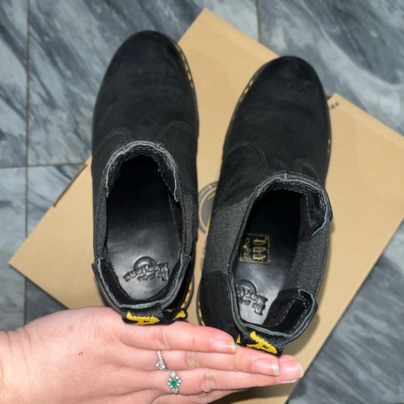 Dr.MARTENS BLACK PLATFORM ROMETTY BOOTS SIZE 6 - Picture 6 of 11